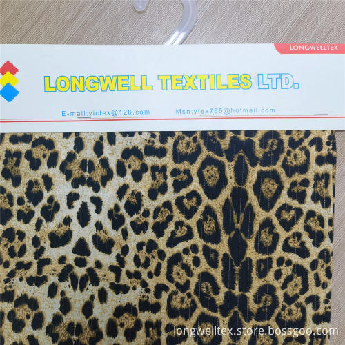 Leopard Animal Printed Cloth Material 100% Polyester Fabric
